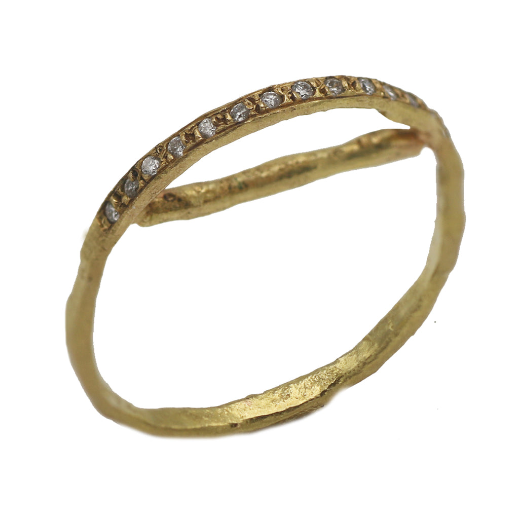 Outlet Disa Allsopp 18ct Yellow Gold Oval Arch Diamond Ring