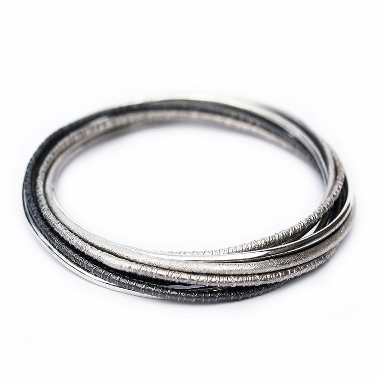 Gerlinde Huth Silver Russian Hoops Bangle