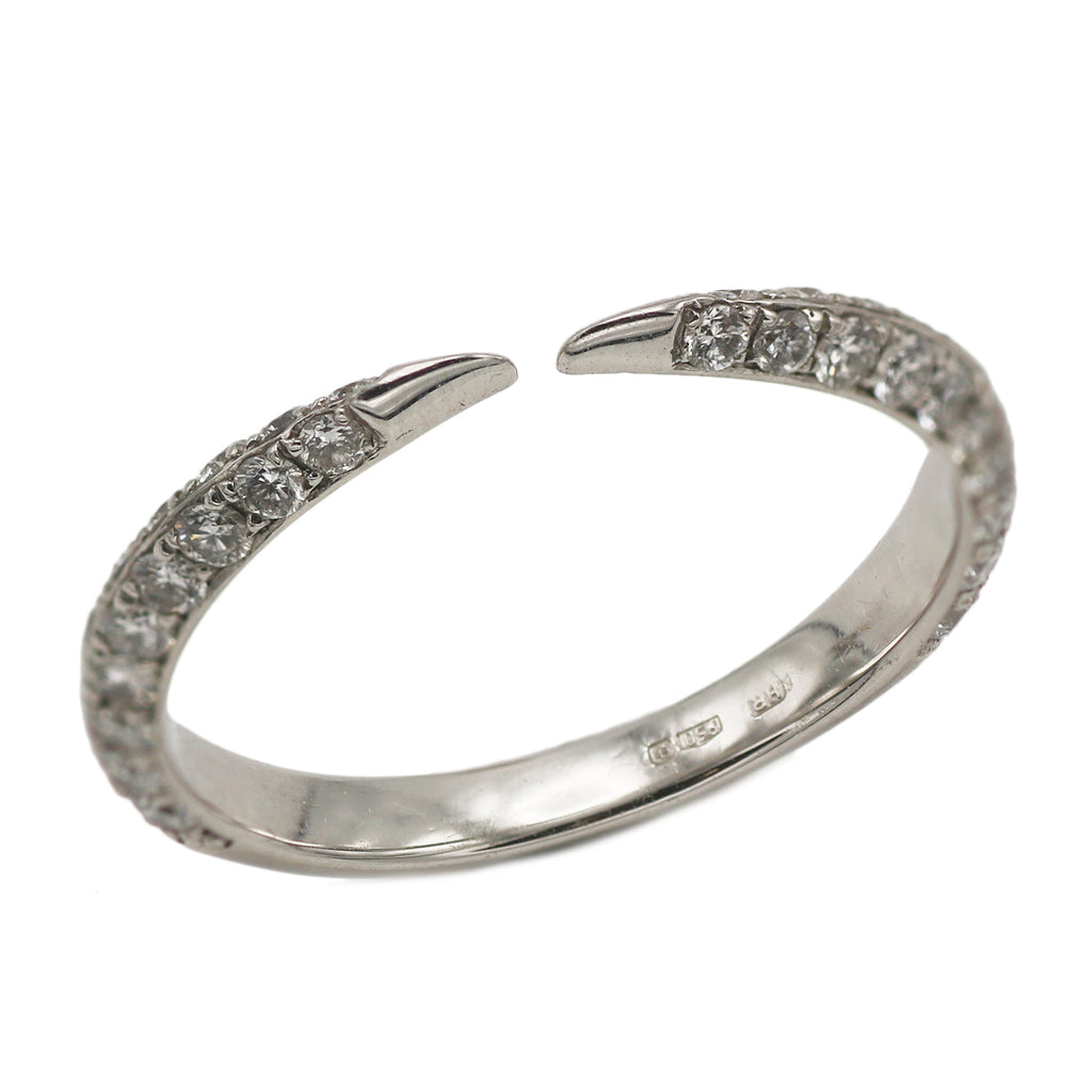 Outlet Rivoir Platinum Diamond Eternity Open Section Band