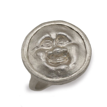 Cameron & Breen Humble Silver Face Ring