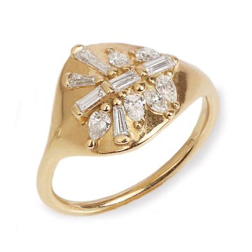 Outlet Artemer 18ct Gold Diamond Signet Ring