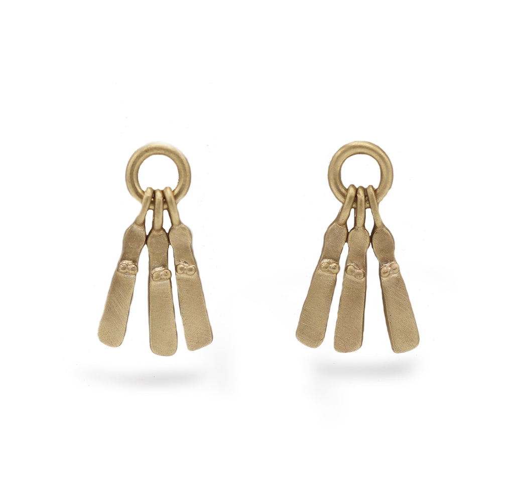 Yellow Gold Mini Sibyl Earrings