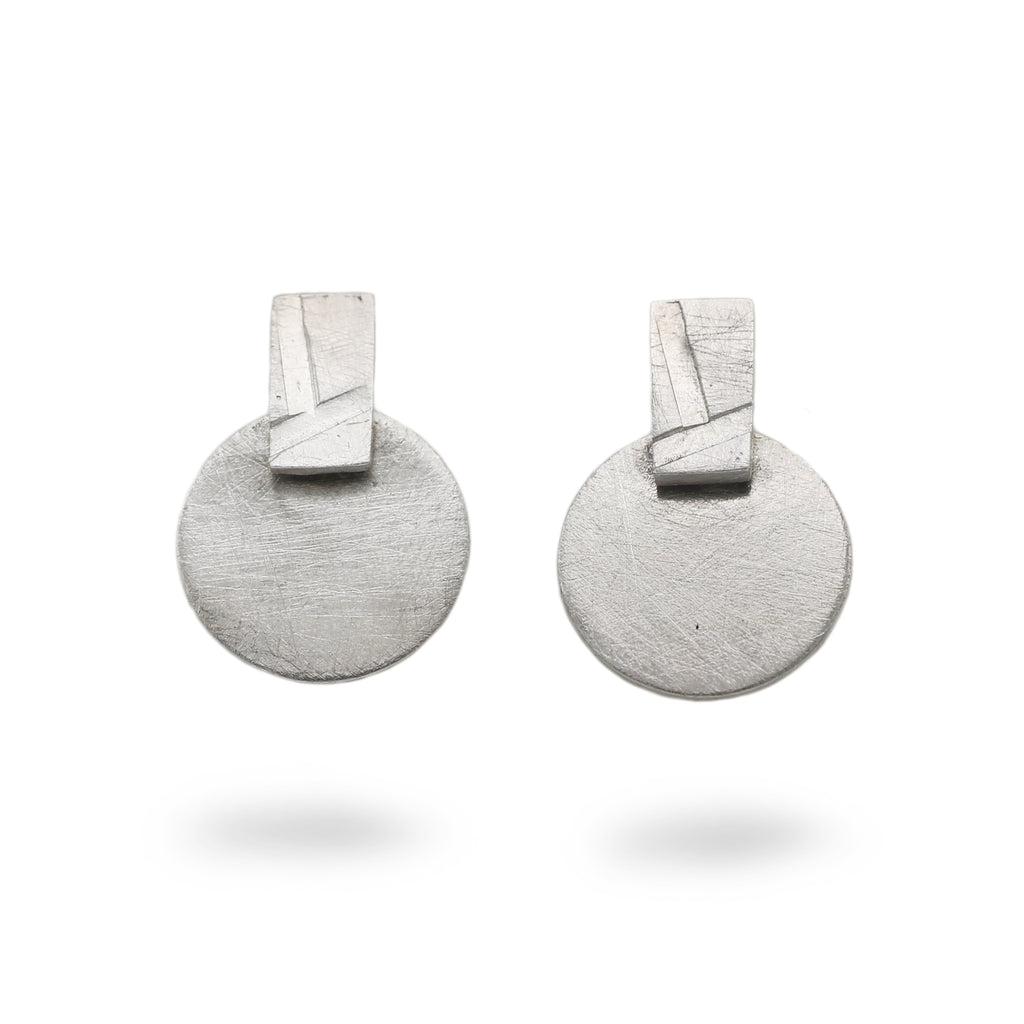 Olivia Jane Silver Geo Shape Studs