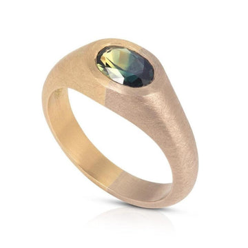 Rachel Jones Parti-Parti Sapphire Signet Ring