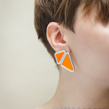 Chalk Jewellery Rizu Earrings in Aperol Spritz