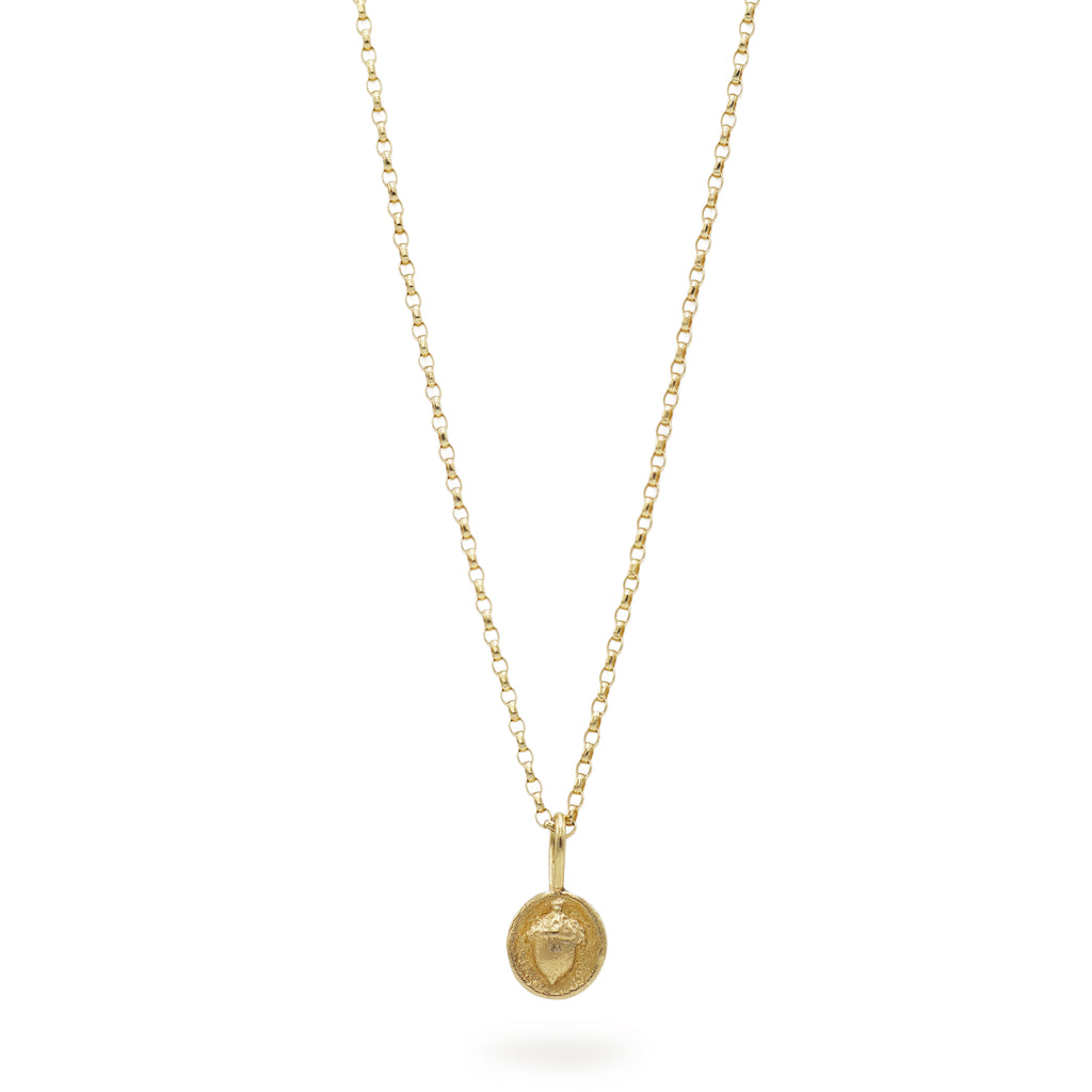 Lucy Stopes-Roe Gold Acorn Pendant