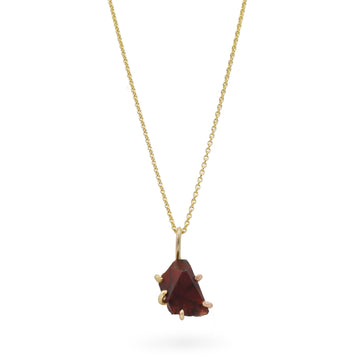 Variance Objects Garnet Pendant in Yellow & Rose Gold