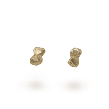 Hannah Felicity Dunne 9ct Yellow Gold Double Rock Studs