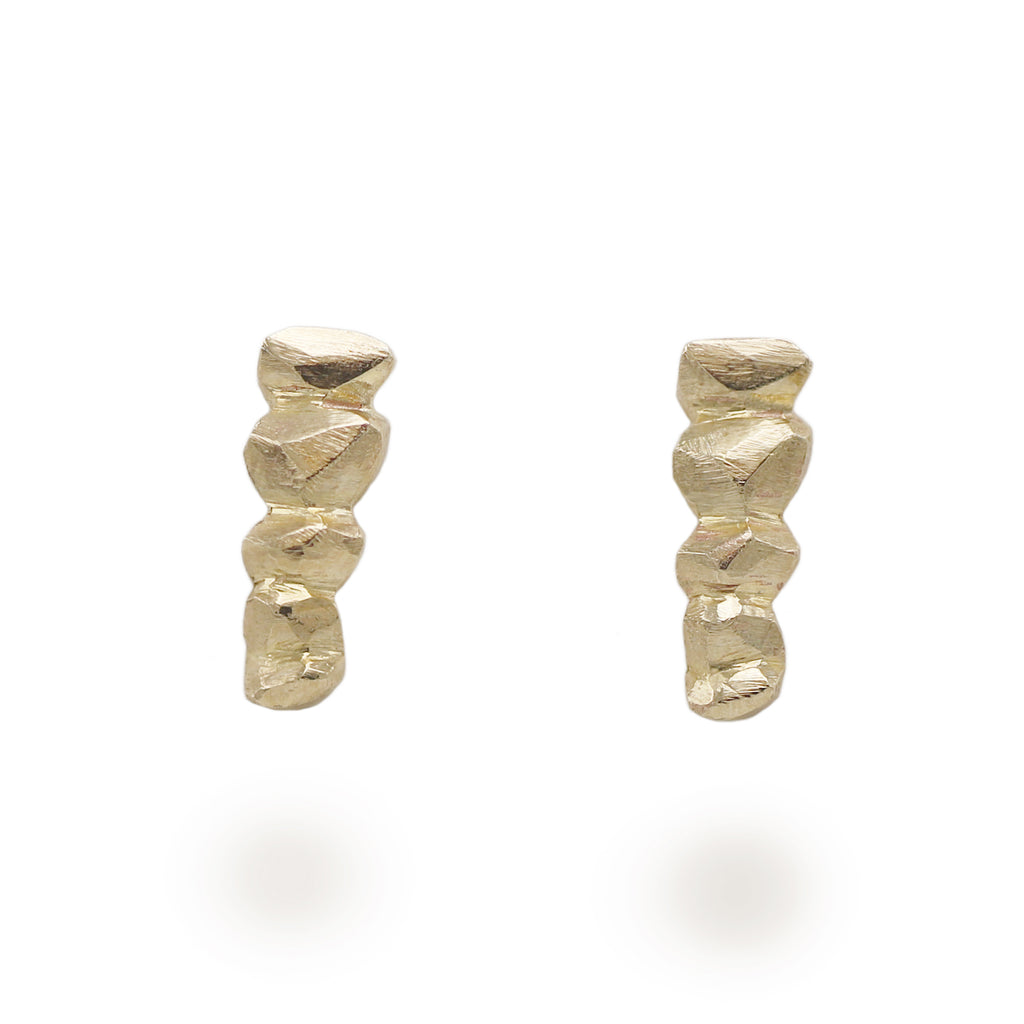 Hannah Felicity Dunne 9ct Yellow Gold Rock Ear Climbers