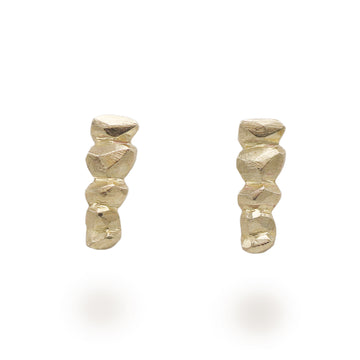 Hannah Felicity Dunne 9ct Yellow Gold Rock Ear Climbers