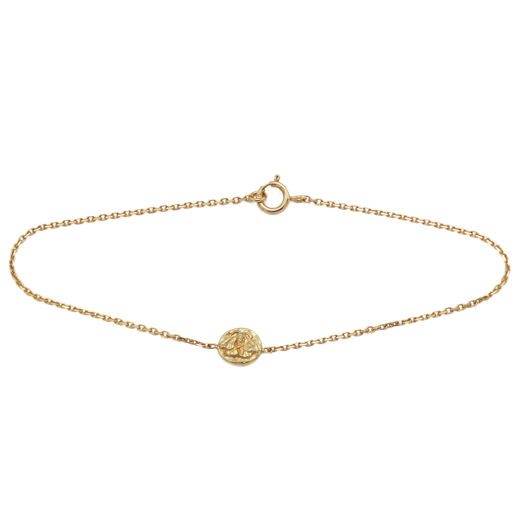 Lucy Stopes-Roe Gold Tiny Moth Gold Bracelet