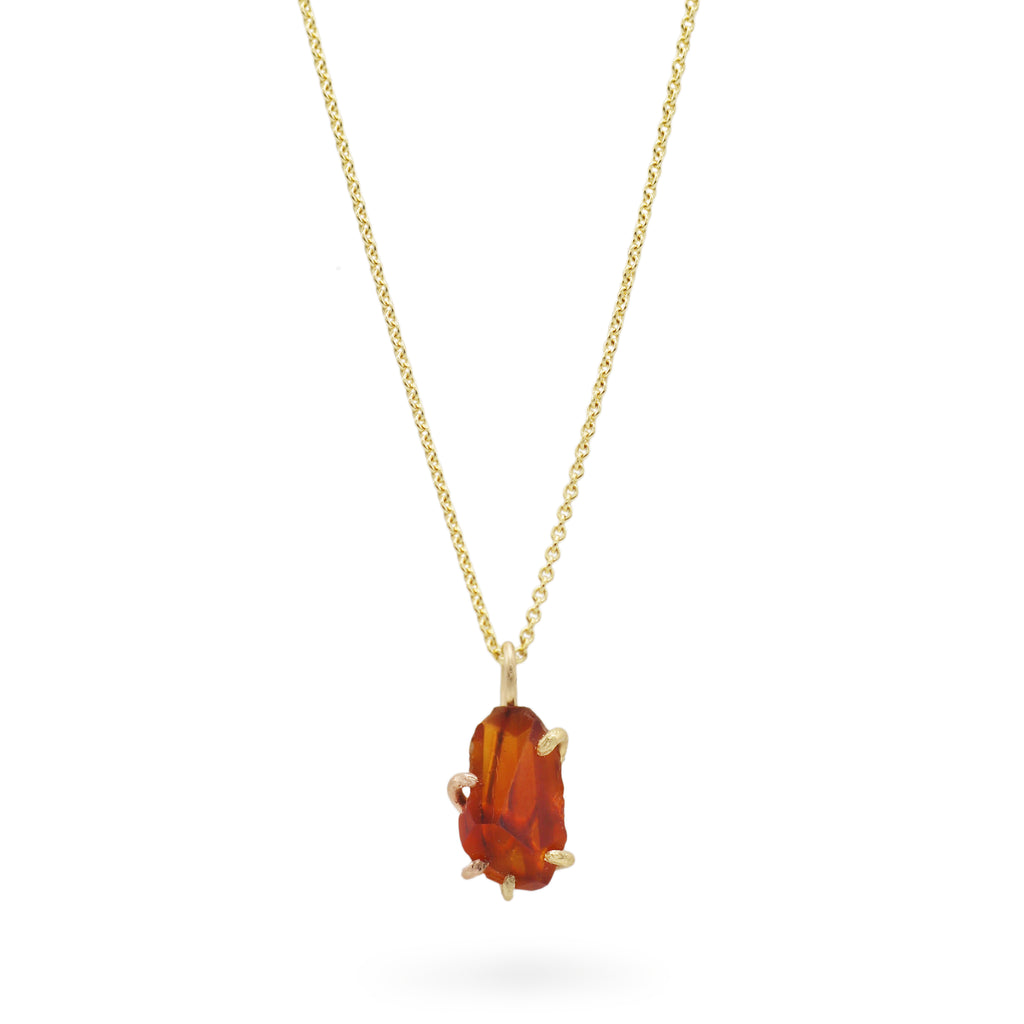 Variance Objects Citrine Pendant in Yellow & Rose Gold