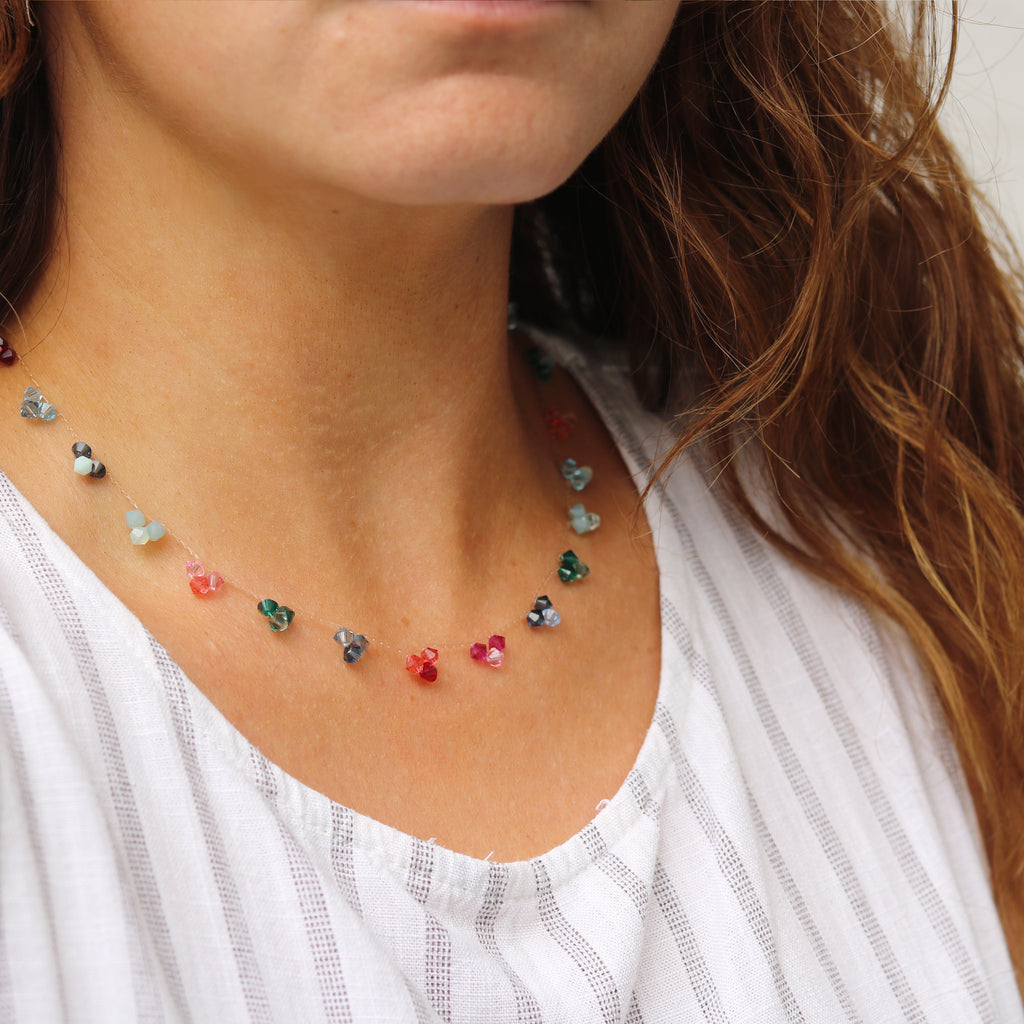 Hester Zagt Rainbow Crystal Necklace