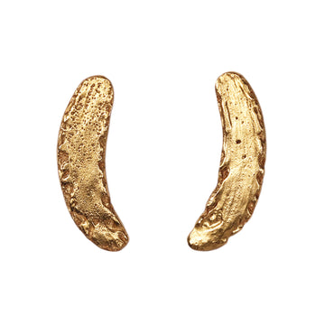 Becca Macdonald Gold Mini Brushstroke Earrings