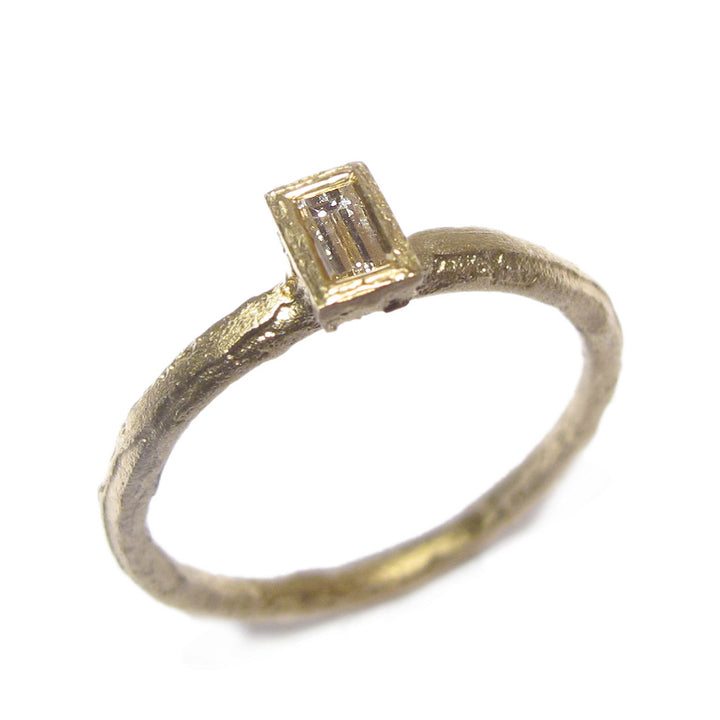 Solitaire on sale baguette ring