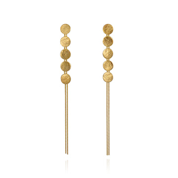 Cara Tonkin Paillette Disc Drop Earrings