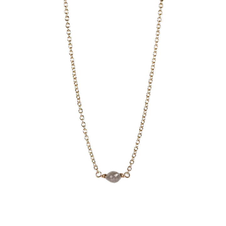 9ct Yellow Solid Gold Sparkle Disc Necklace | H.Samuel