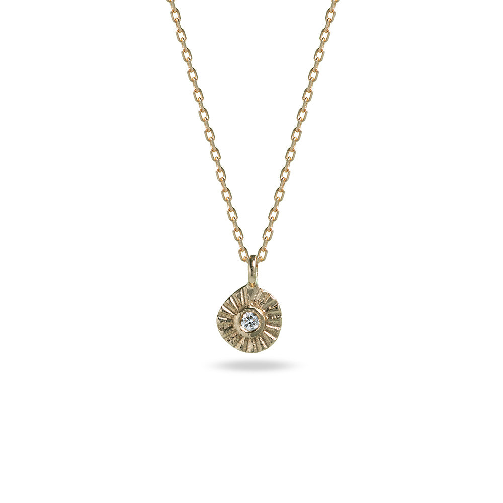 Mim Best 9ct Gold Teeny Tiny Diamond Necklace