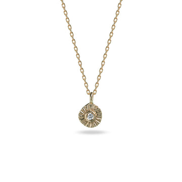 Mim Best 9ct Gold Teeny Tiny Diamond Necklace