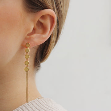 Cara Tonkin Paillette Disc Drop Earrings