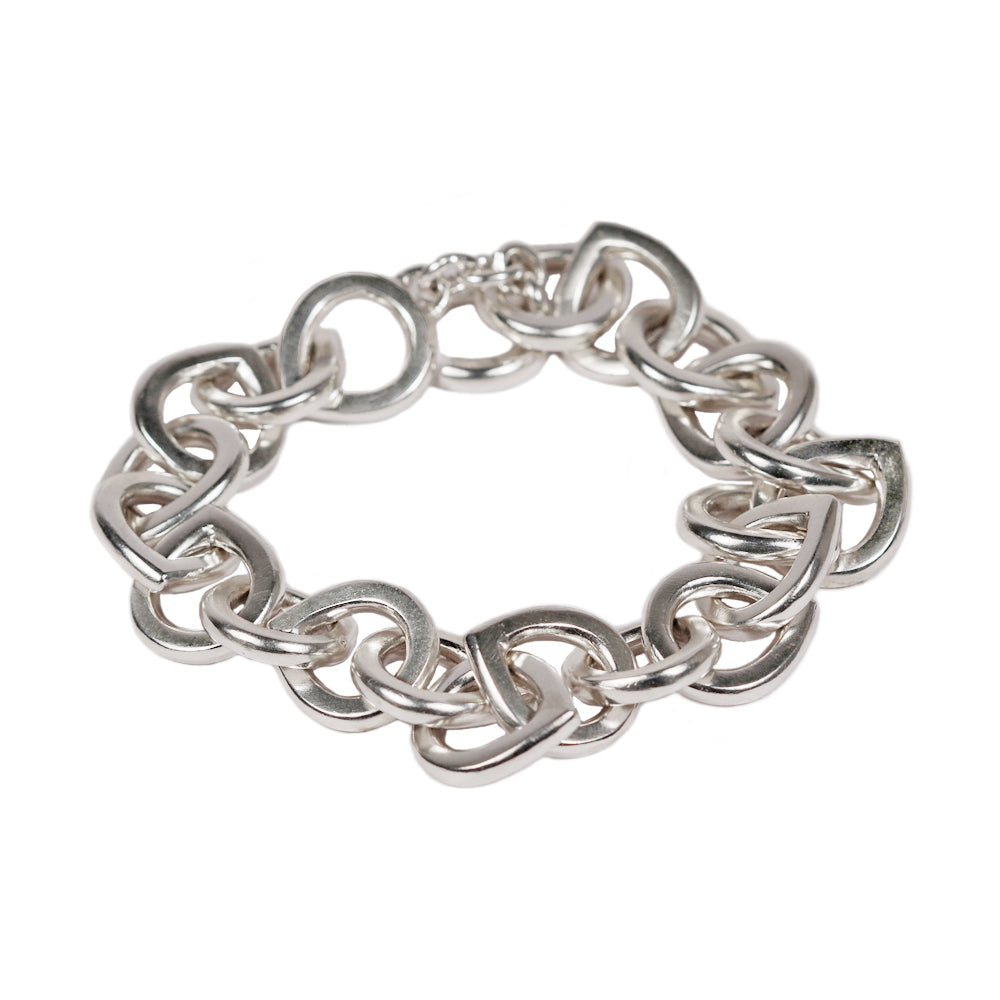 Lara Stafford-Deitsch Silver Pear Link Bracelet